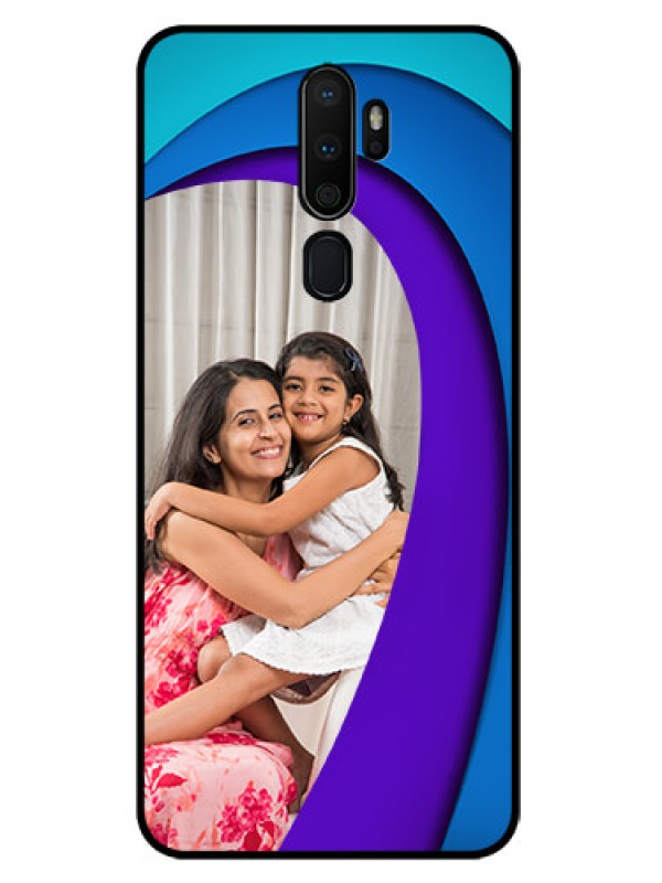 Custom Oppo A5 2020 Photo Printing on Glass Case  - Simple Pattern Design