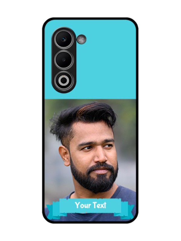 Custom Oppo A5 5G Custom Glass Phone Case - Blue Color Design