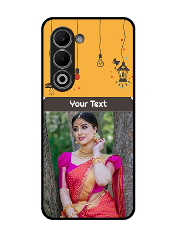 Custom Oppo A5 5G Custom Glass Phone Case - With Family Picture And Icons