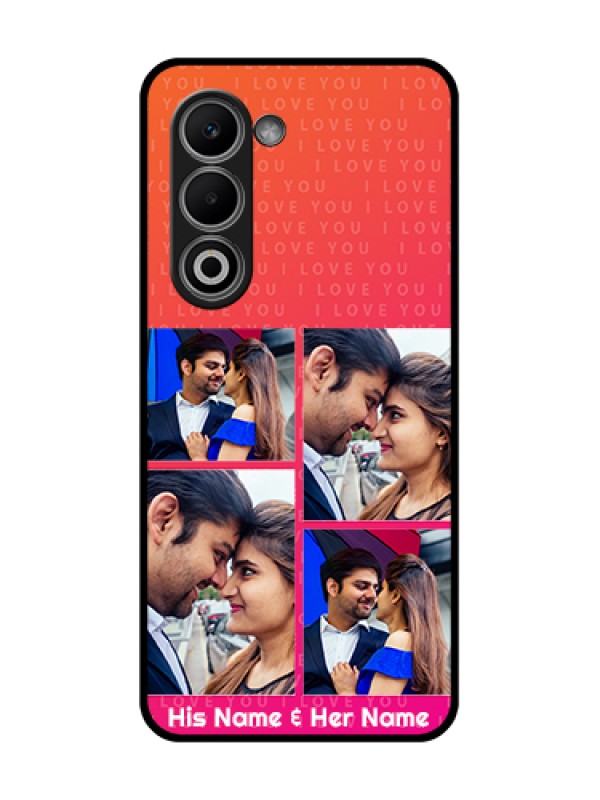 Custom Oppo A5 5G Custom Glass Phone Case - I Love You Pink Design
