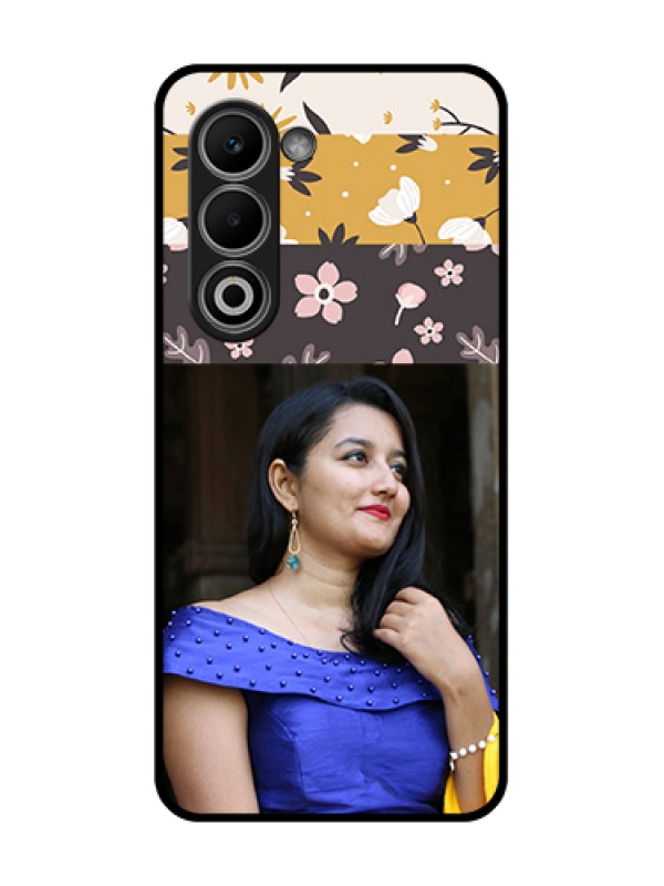 Custom Oppo A5 5G Custom Glass Phone Case - Stylish Floral Design