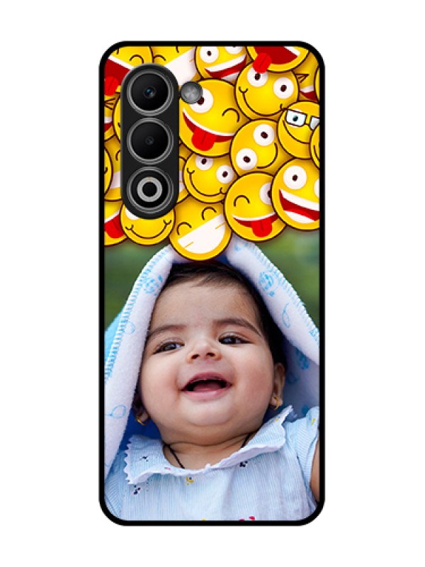 Custom Oppo A5 5G Custom Glass Phone Case - With Smiley Emoji Design