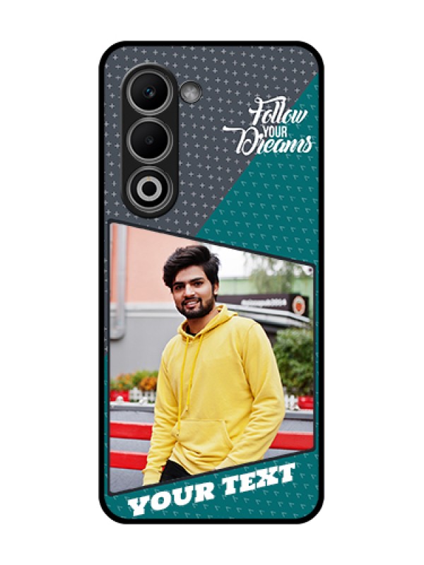 Custom Oppo A5 5G Custom Glass Phone Case - Background Pattern Design With Quote