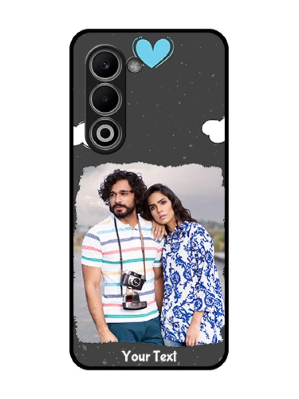 Custom Oppo A5 5G Custom Glass Phone Case - Splashes With Love Doodles Design