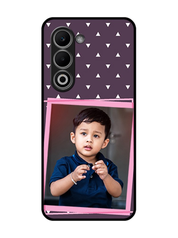 Custom Oppo A5 5G Custom Glass Phone Case - Triangle Pattern Dotted Design