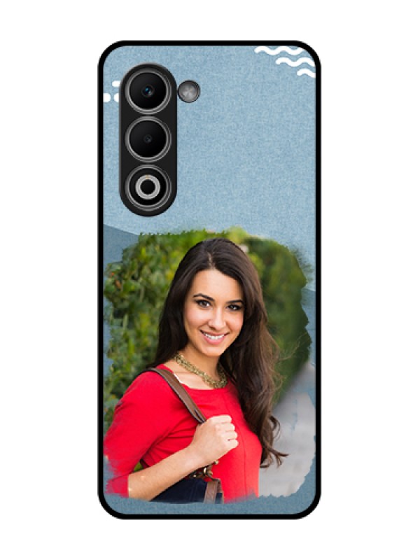 Custom Oppo A5 5G Custom Glass Phone Case - Grunge Line Art Design