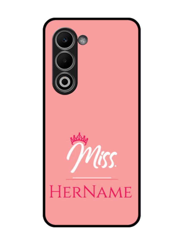 Custom Oppo A5 5G Custom Glass Phone Case - Mrs With Name Design