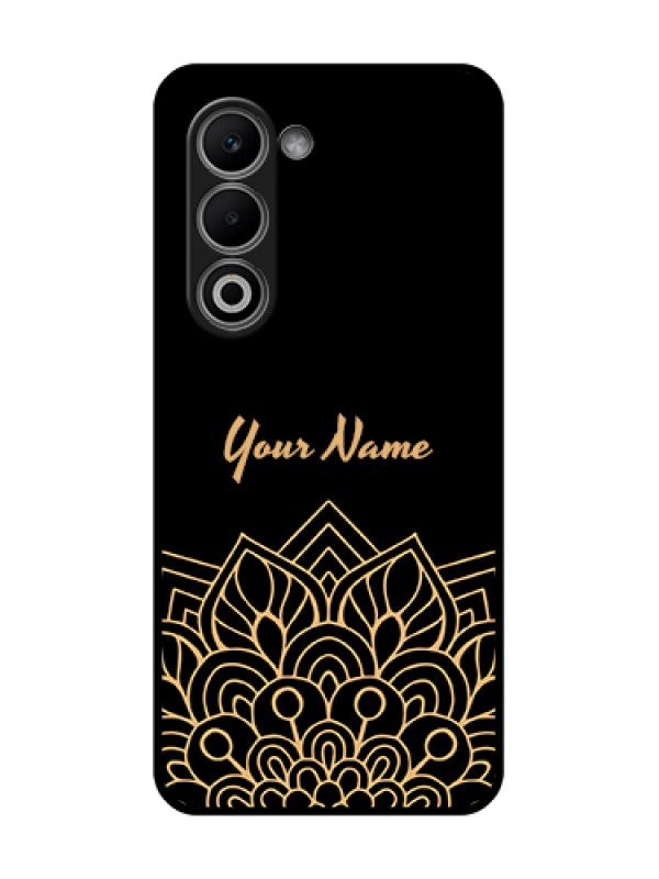 Custom Oppo A5 5G Custom Glass Phone Case - Golden Mandala Design