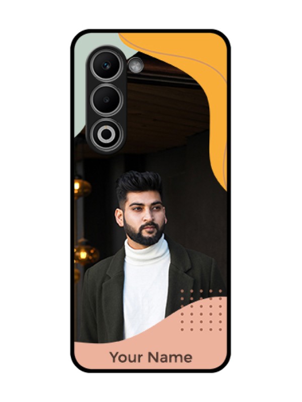 Custom Oppo A5 5G Custom Glass Phone Case - Tri - Coloured Overlay Design