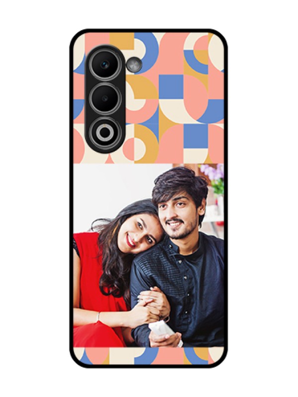 Custom Oppo A5 5G Custom Glass Phone Case - Semi - Circle Maze Pattern Design