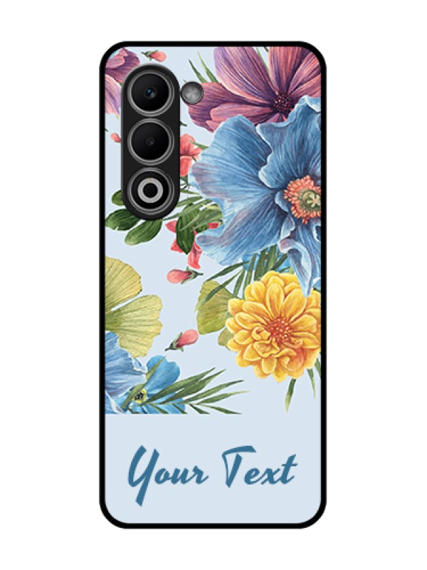 Custom Oppo A5 5G Custom Glass Phone Case - Stunning Watercolored Flowers Painting Design