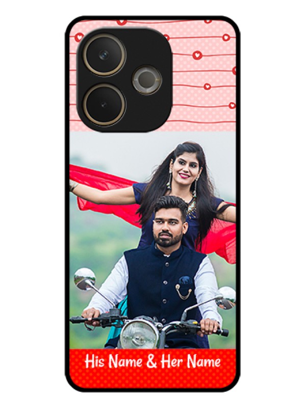 Custom Oppo A5 Pro 5G Custom Glass Phone Case - Red Pattern Case Design