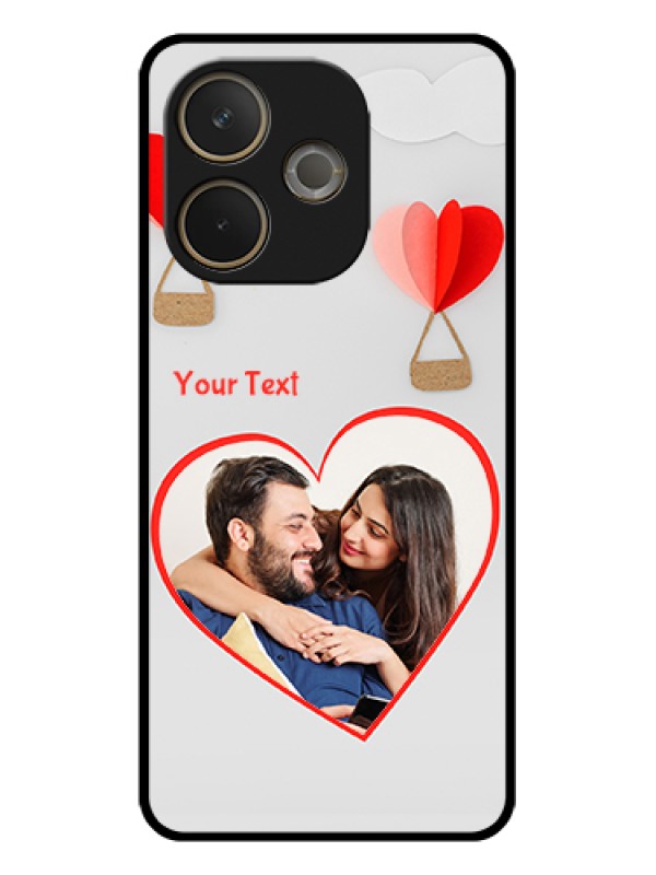 Custom Oppo A5 Pro 5G Custom Glass Phone Case - Parachute Love Design