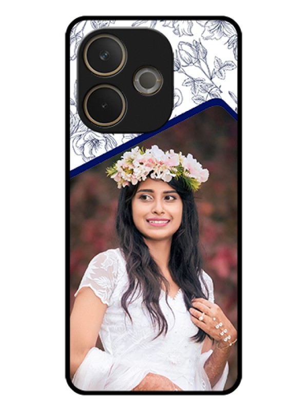 Custom Oppo A5 Pro 5G Custom Glass Phone Case - Classy Floral Design