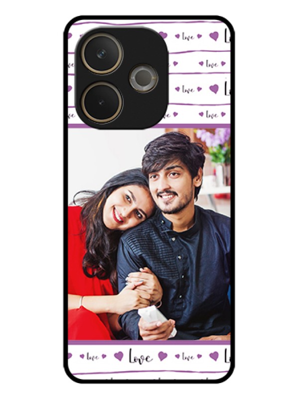 Custom Oppo A5 Pro 5G Custom Glass Phone Case - Couples Heart Design