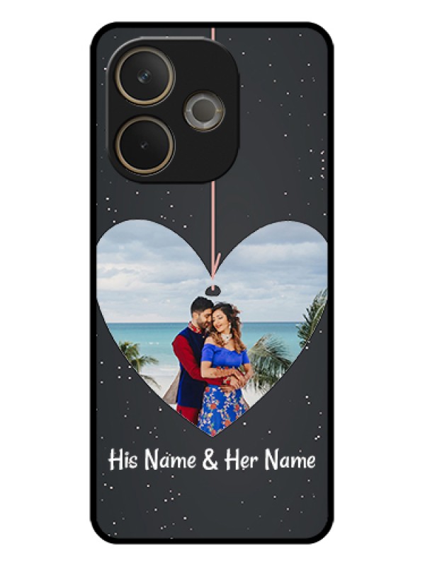 Custom Oppo A5 Pro 5G Custom Glass Phone Case - Hanging Heart Design