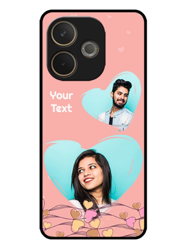 Custom Oppo A5 Pro 5G Custom Glass Phone Case - Love Doodle Design