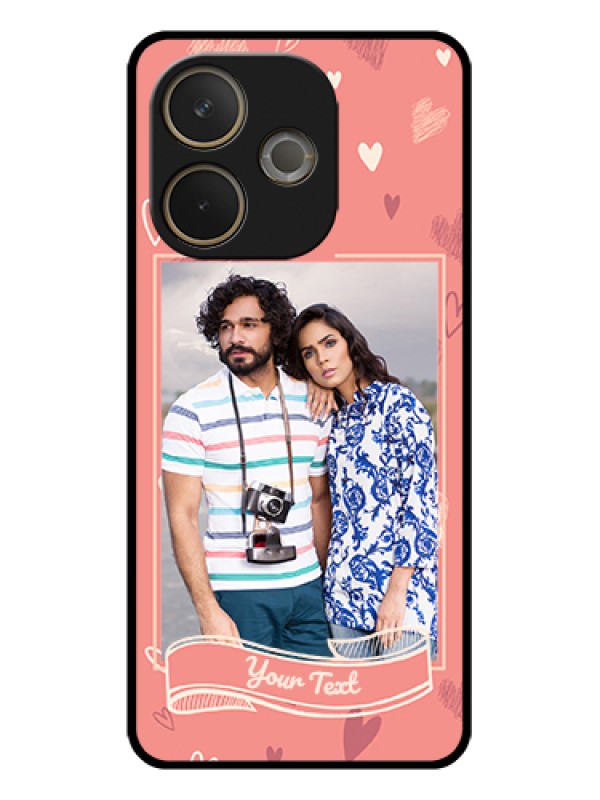 Custom Oppo A5 Pro 5G Custom Glass Phone Case - Love Doodle Art Design