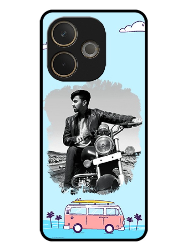 Custom Oppo A5 Pro 5G Custom Glass Phone Case - Travel & Adventure Design