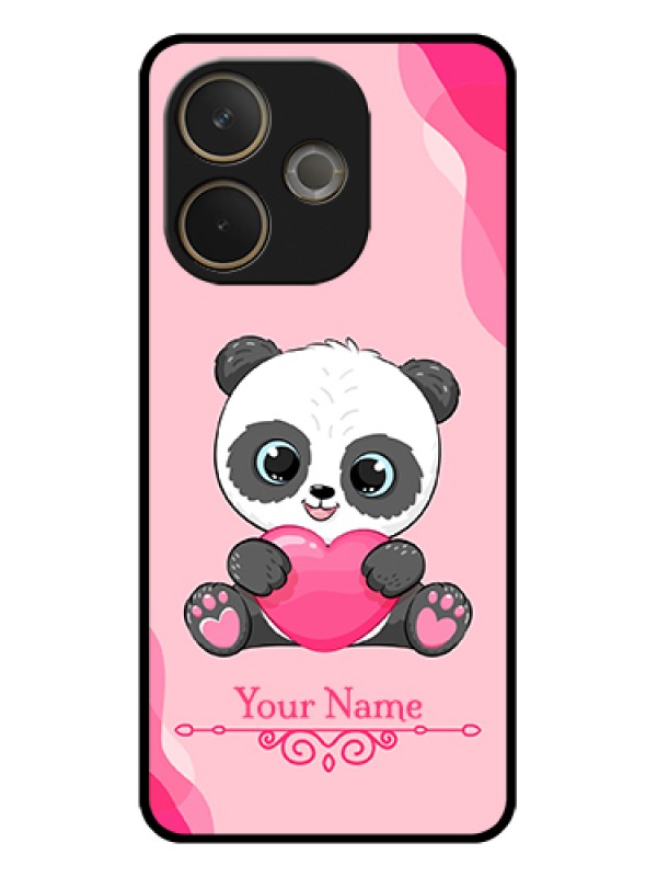Custom Oppo A5 Pro 5G Custom Glass Phone Case - Cute Panda Design
