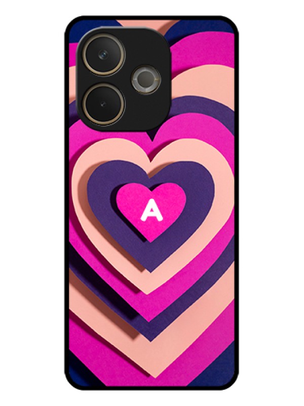 Custom Oppo A5 Pro 5G Custom Glass Phone Case - Cute Heart Pattern Design