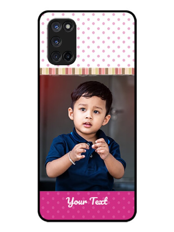 Custom Oppo A52 Photo Printing on Glass Case - Cute Girls Cover Design