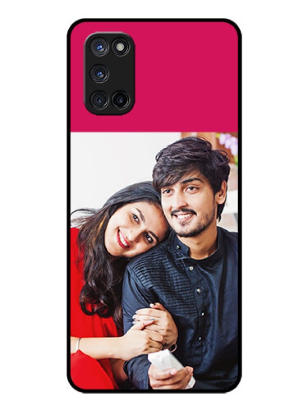 Custom Oppo A52 Custom Glass Mobile Case - Anniversary Cover Design