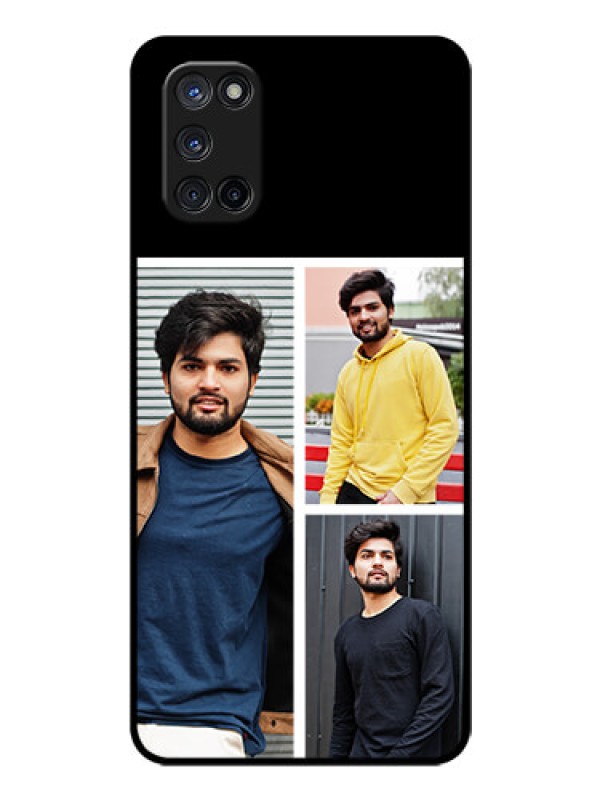 Custom Oppo A52 Photo Printing on Glass Case - Upload Multiple Picture Design