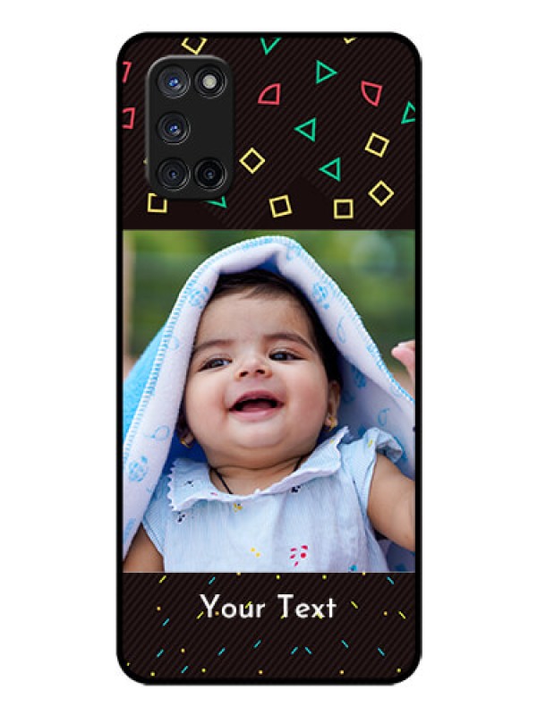 Custom Oppo A52 Custom Glass Phone Case - with confetti birthday design