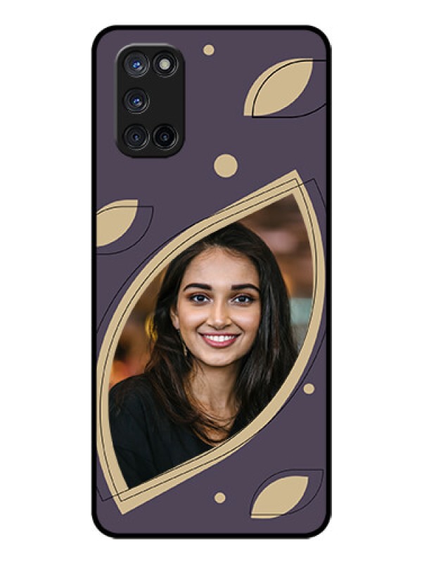 Custom Oppo A52 Custom Glass Mobile Case - Falling Leaf Design