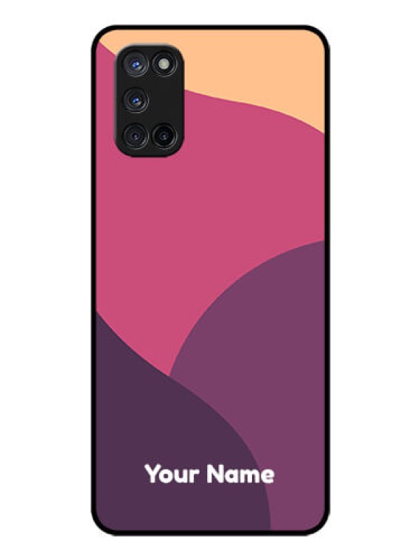 Custom Oppo A52 Custom Glass Phone Case - Mixed Multi-colour abstract art Design
