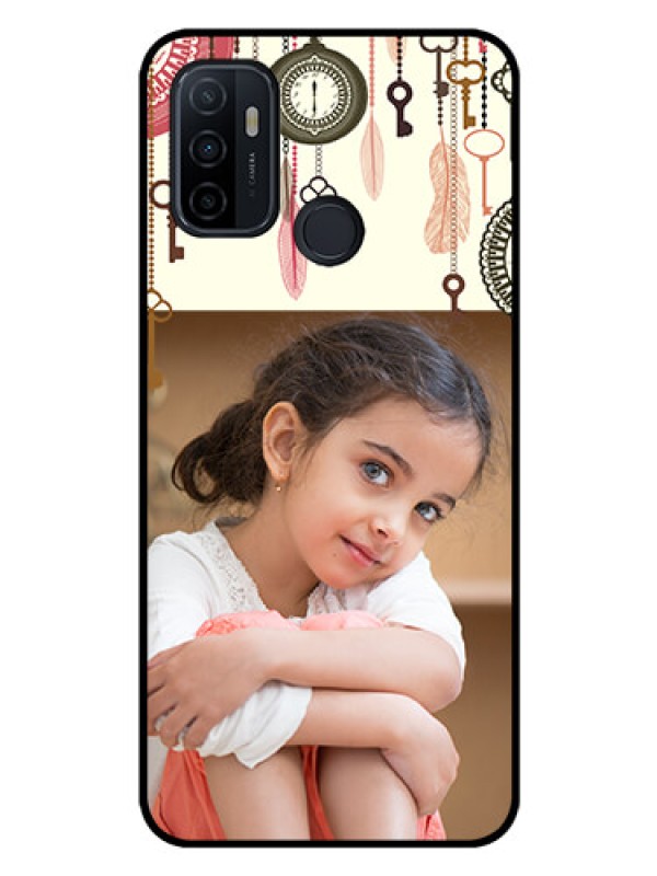 Custom Oppo A53 Custom Glass Mobile Case  - Boho Style Design