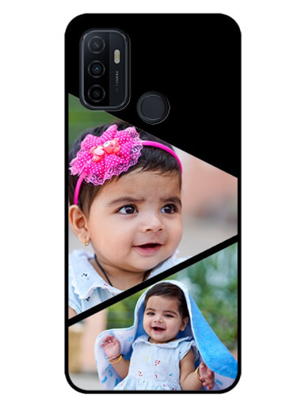 Custom Oppo A53 Custom Glass Phone Case  - Semi Cut Design