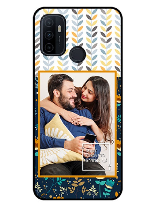 Custom Oppo A53 Custom Glass Mobile Case  - Pattern Design