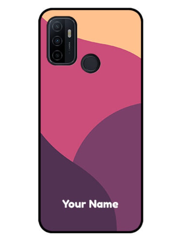 Custom Oppo A53 Custom Glass Phone Case - Mixed Multi-colour abstract art Design