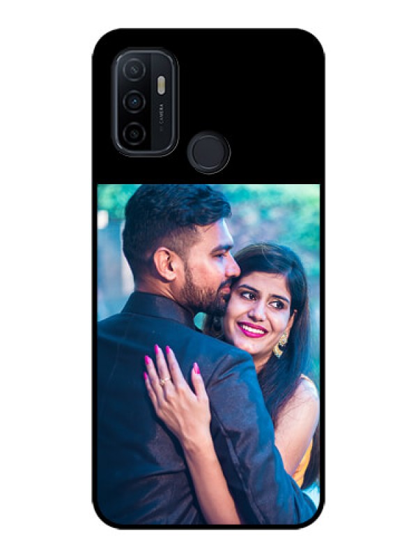 Custom Oppo A53 Custom Glass Phone Case - Upload Full Picture With Custom Color Design