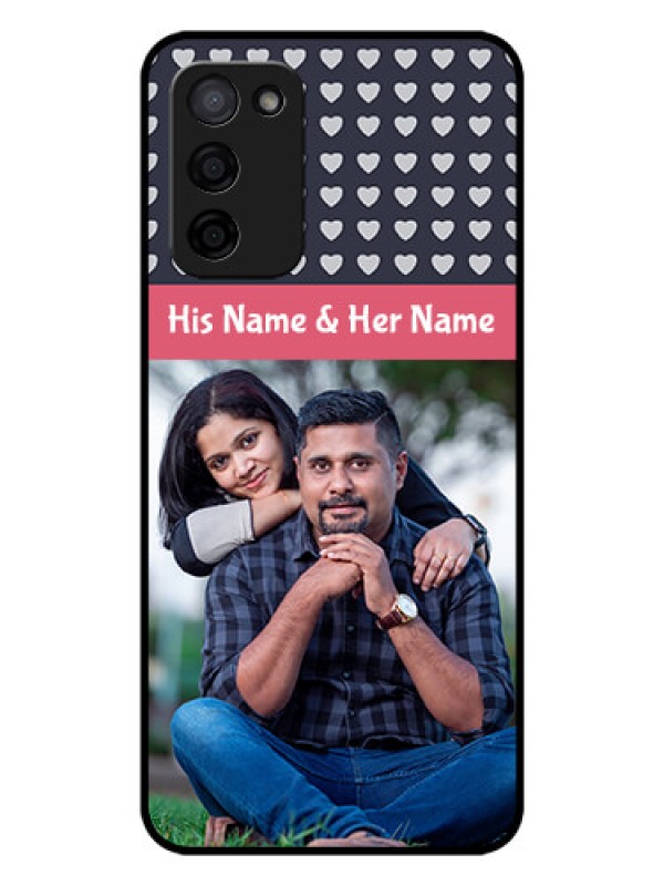 Custom Oppo A53s 5G Custom Glass Mobile Case - Love Symbols Design