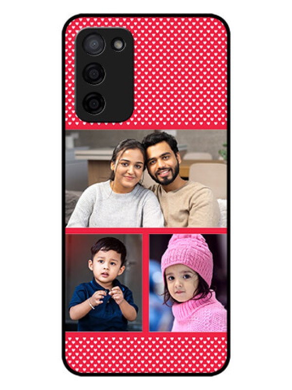 Custom Oppo A53s 5G Personalized Glass Phone Case - Bulk Pic Upload Design