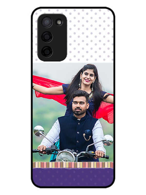 Custom Oppo A53s 5G Photo Printing on Glass Case - Cute Family Design