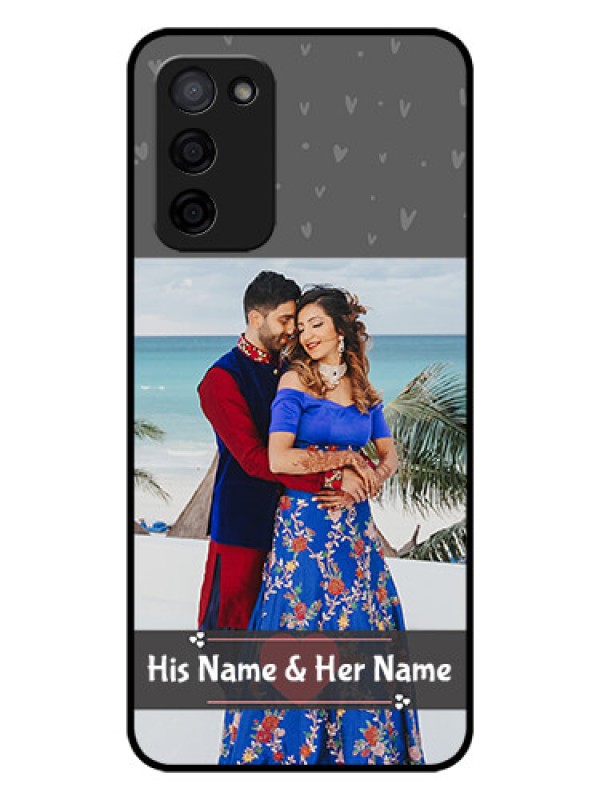 Custom Oppo A53s 5G Custom Glass Mobile Case - Buy Love Design with Photo Online
