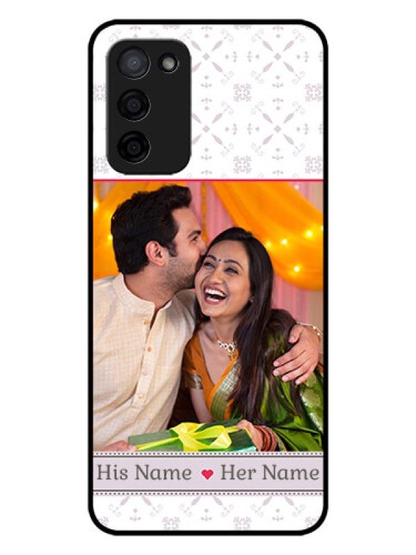 Custom Oppo A53s 5G Custom Glass Mobile Case - with Photo and Ethnic Design