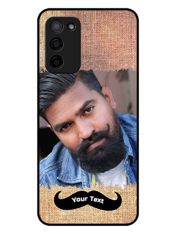 Custom Oppo A53s 5G Personalized Glass Phone Case - with Texture Design