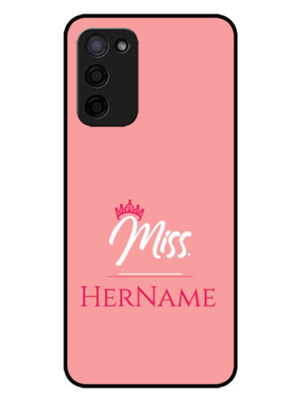 Custom Oppo A53s 5G Custom Glass Phone Case Mrs with Name