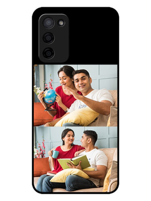Custom Oppo A53s 5G 2 Images on Glass Phone Cover