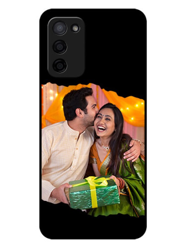 Custom Oppo A53s 5G Custom Glass Phone Case - Tear-off Design