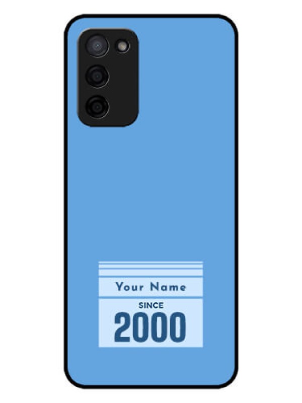 Custom Oppo A53s 5G Custom Glass Mobile Case - Custom Year of birth Design