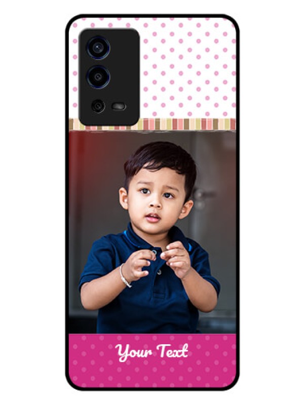 Custom Oppo A55 Photo Printing on Glass Case - Cute Girls Cover Design