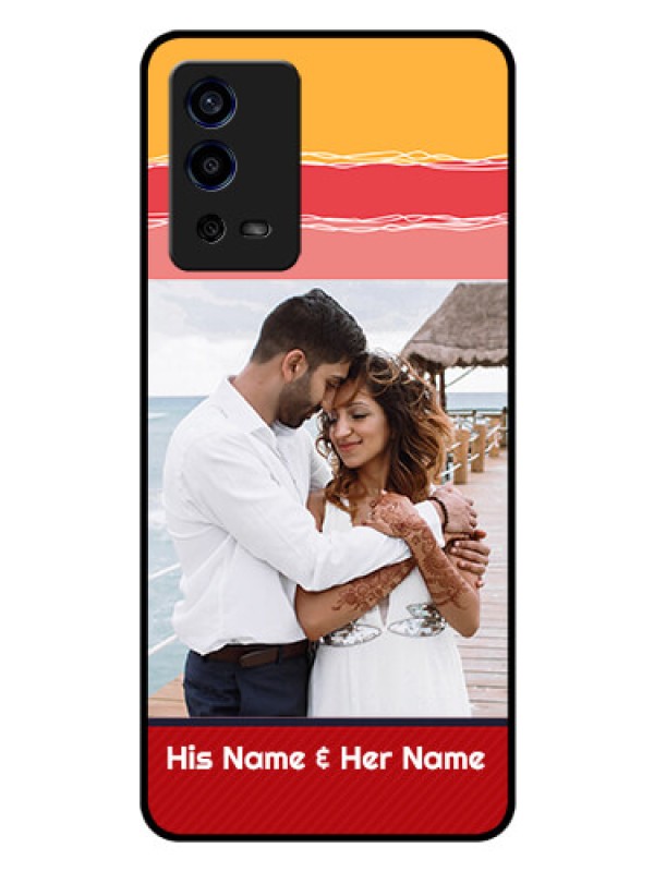 Custom Oppo A55 Custom Glass Mobile Case - Colorful Case Design