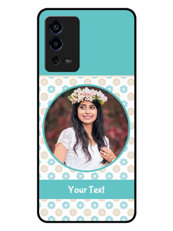 Custom Oppo A55 Custom Glass Mobile Case - Beautiful Flowers Design