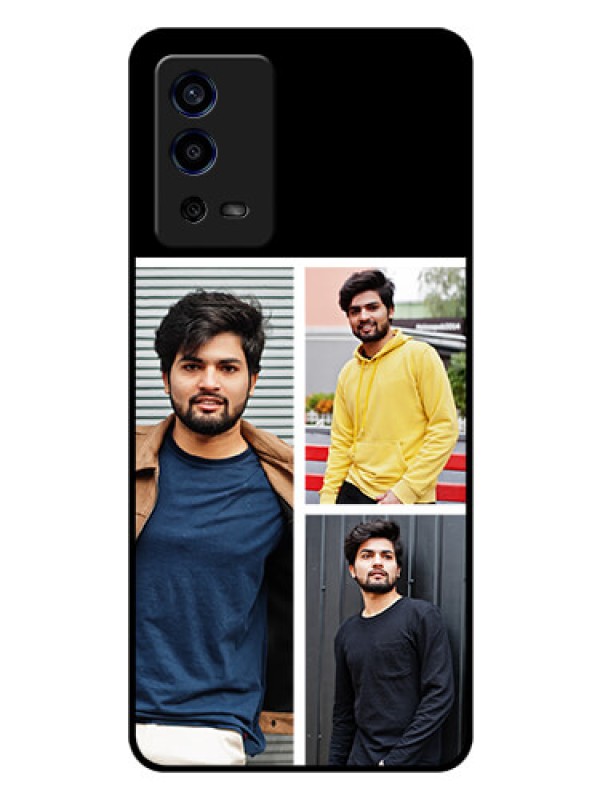 Custom Oppo A55 Photo Printing on Glass Case - Upload Multiple Picture Design